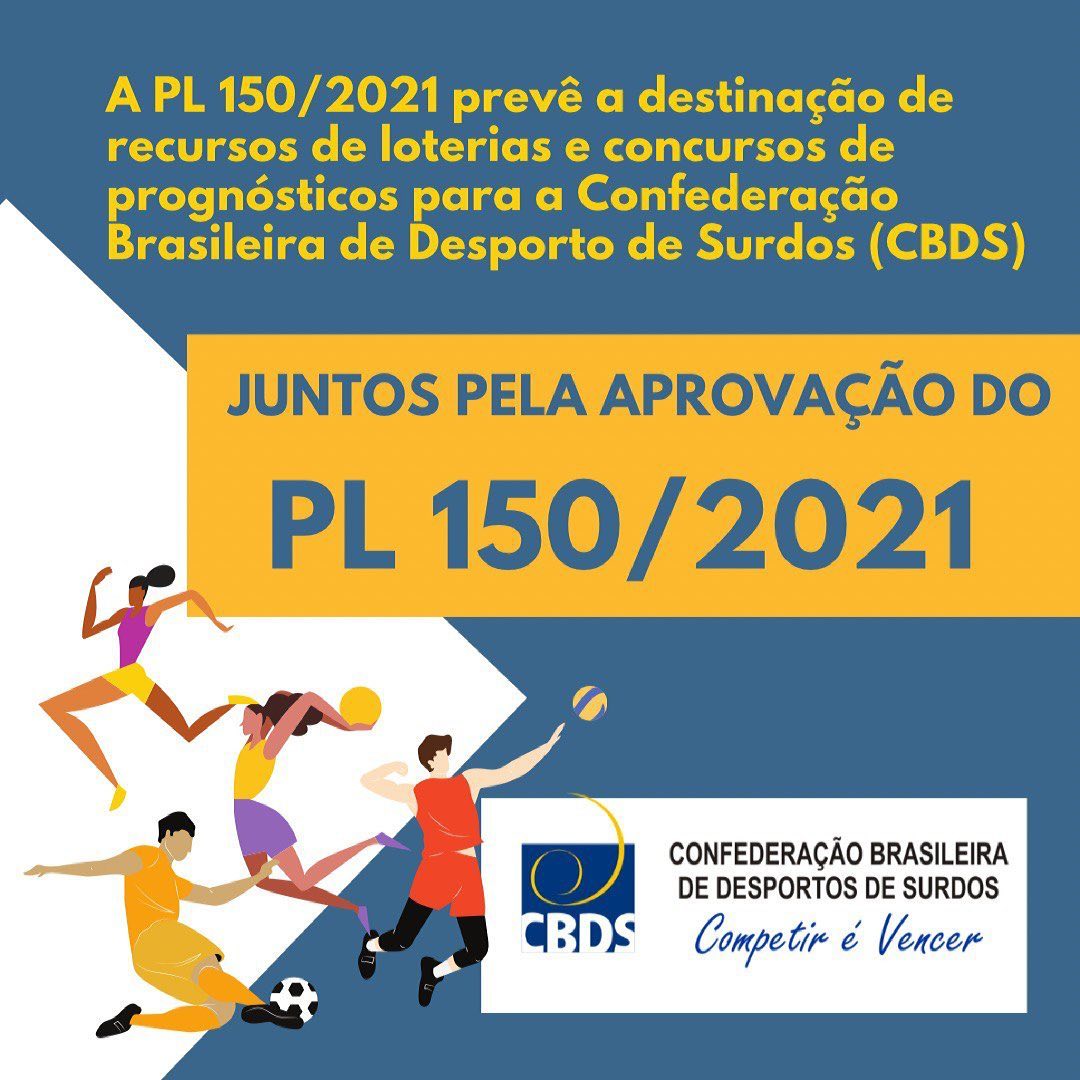 PL prevê recursos para a Confederação Brasileira de Desporto de Surdos
