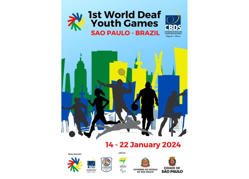 Brasil é confirmado como país-sede da 1ª edição dos Jogos Mundiais da Juventude Surda