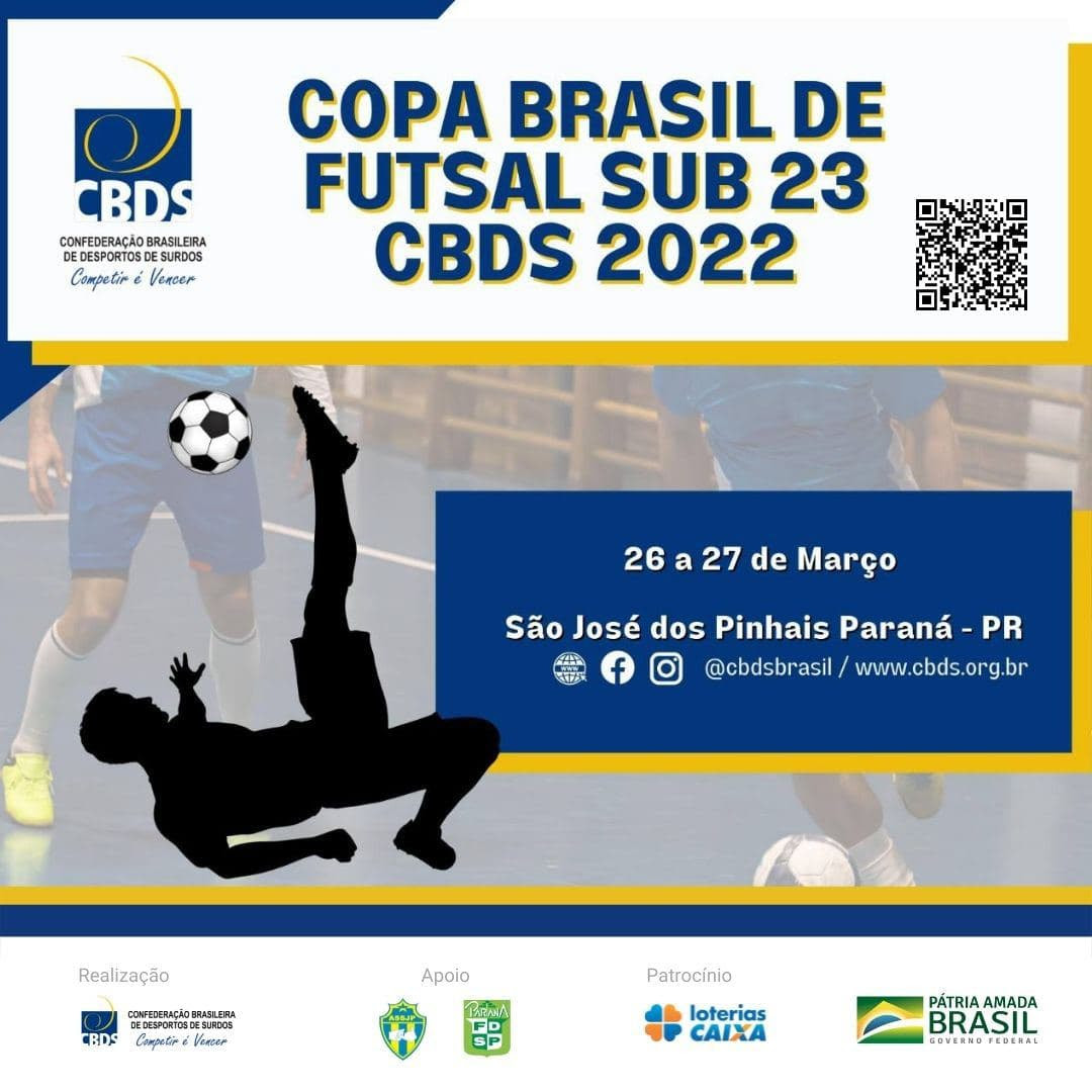 CBDS realiza Copa Brasil de Futsal Sub-23 de Surdos no Paraná