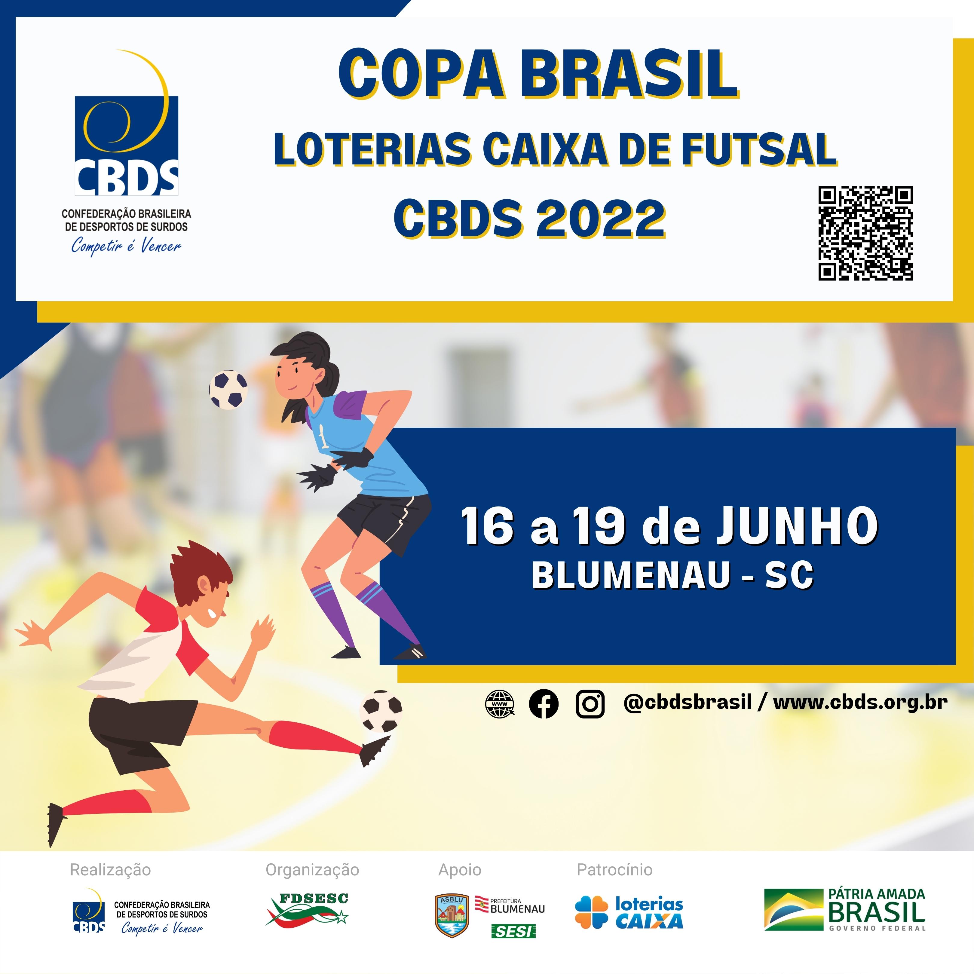 Blumenau sedia Copa Brasil Loterias Caixa de Futsal 2022