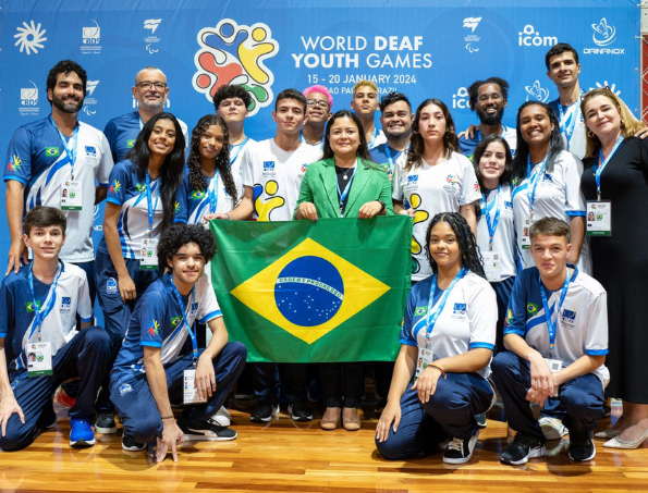 Cerimônia de abertura dos Jogos Mundiais da Juventude Surda reúne autoridades em São Paulo