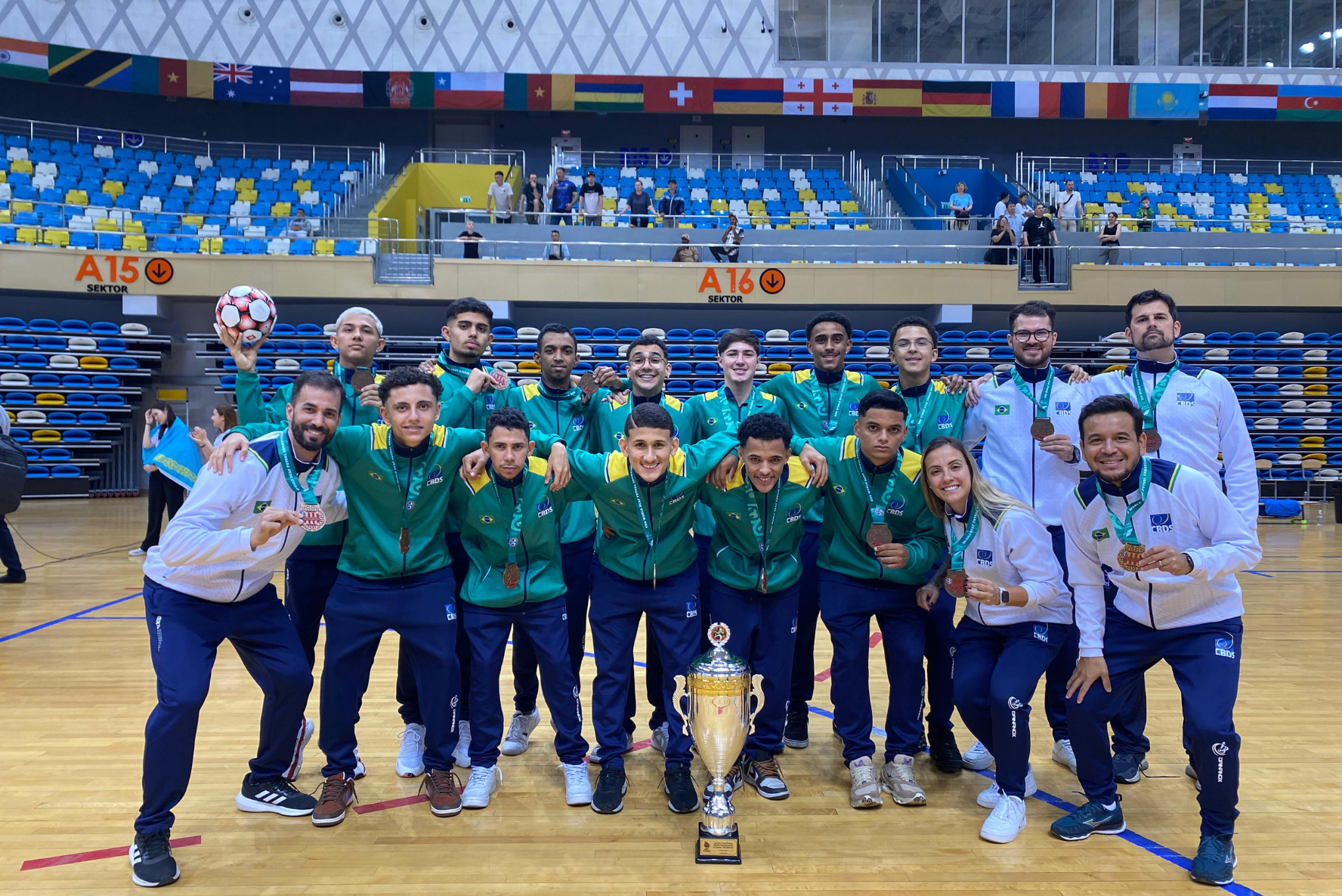 Seleção brasileira é a 3ª melhor do mundo no Futsal Sub-21