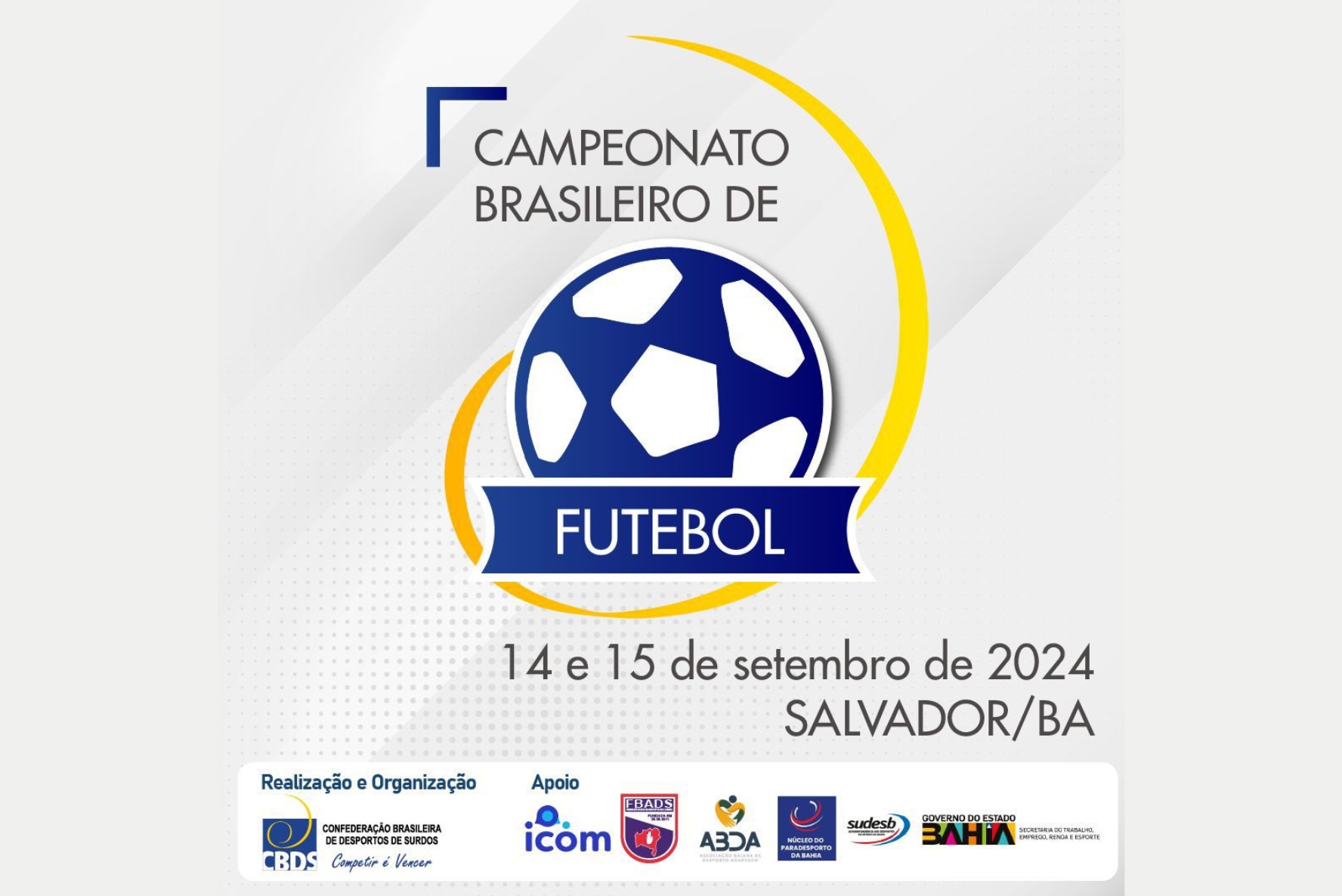 CBDS realiza Campeonato Brasileiro de Futebol 2024